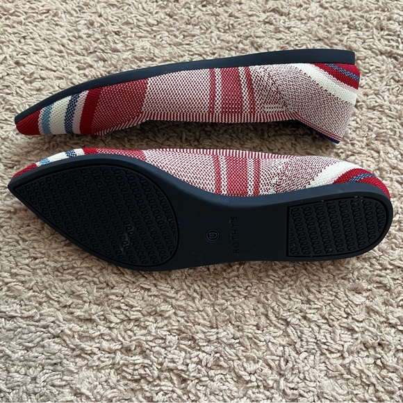 Rare Rothy’s Red Varsity Stripe Point - Picture 4 of 7